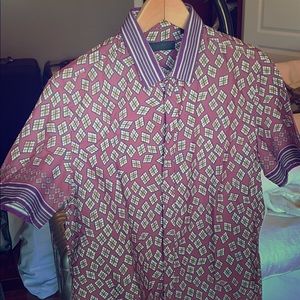 Burberry Prorsum Runway Short Sleeve Dress Shirt